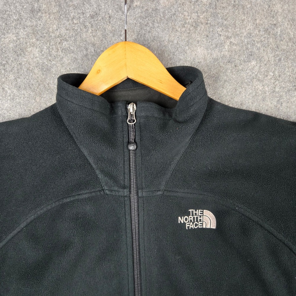 The North Face Windwall Fleece Jacket Womens Large Black Full Zip Outdoor - Picture 2 of 16